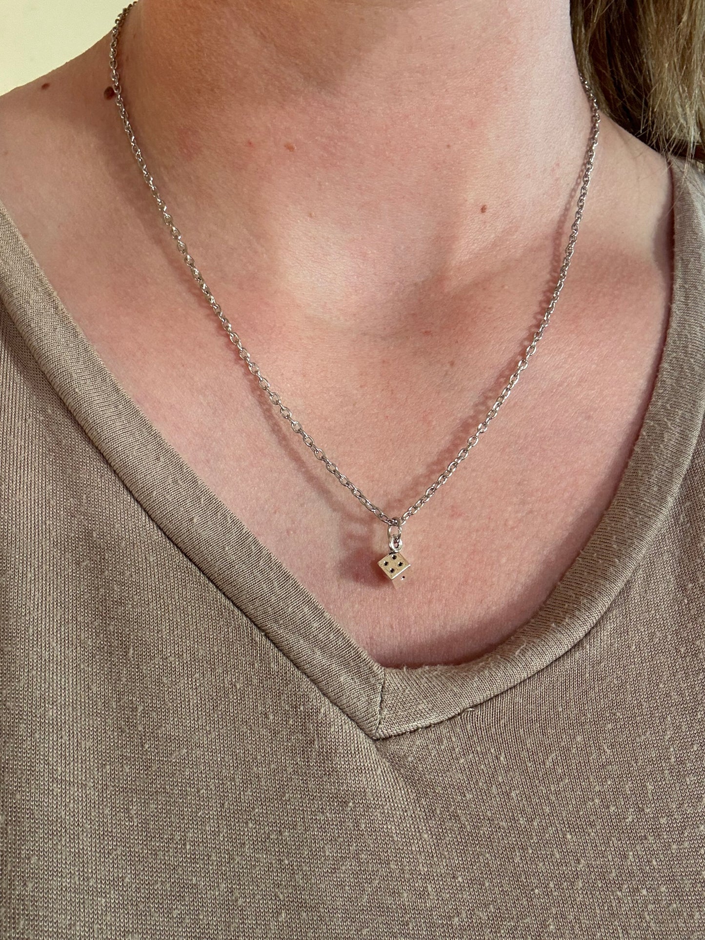 Dice Charm Necklace