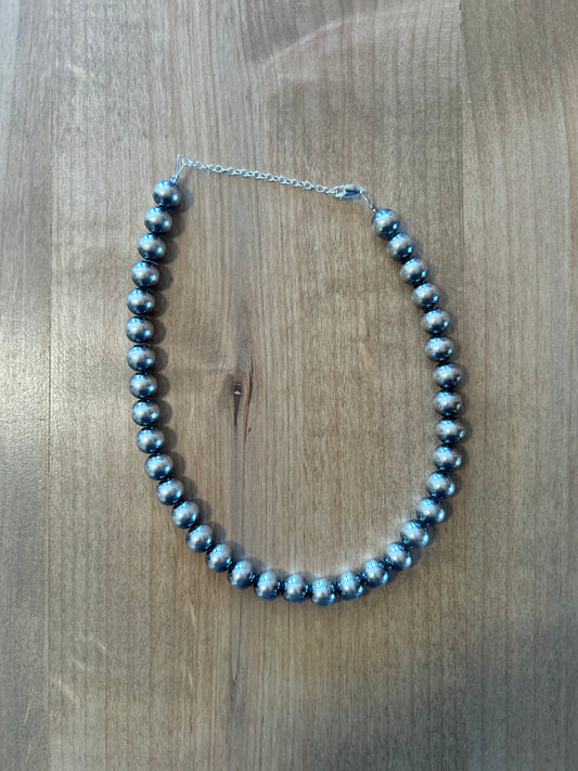 14’’ 10mm Navajo pearl necklace