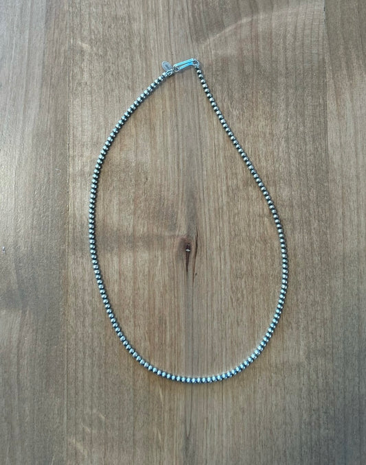 18’’ 3mm Navajo pearl necklace