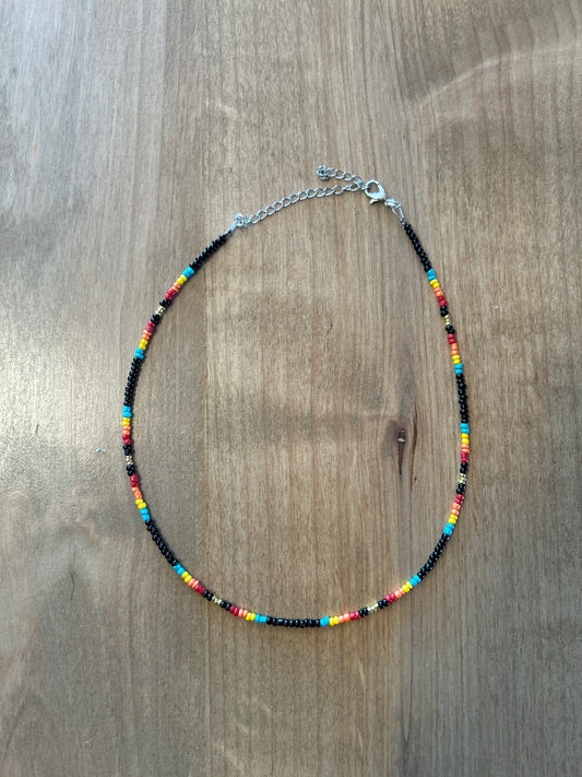 Black serape choker