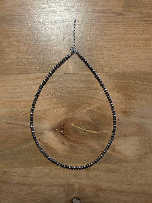 18’’ 4mm Navajo pearl necklace